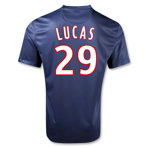 12/13 PSG #29 Lucas Home Soccer Jersey Shirt - Click Image to Close